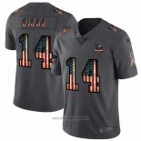 Maglia NFL Limited Minnesota Vikings Diggs Retro Flag Nero