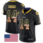 Maglia NFL Limited Minnesota Vikings Diggs Rush USA Flag Nero