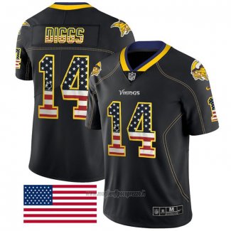 Maglia NFL Limited Minnesota Vikings Diggs Rush USA Flag Nero