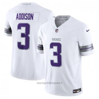 Maglia NFL Limited Minnesota Vikings Jordan Addison Alternato Vapor F.U.S.E. Bianco