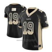 Maglia NFL Limited New Orleans Saints Ted Ginn Saints Nero 2018 Rush Drift Fashion