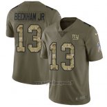 Maglia NFL Limited New York Giants 13 Odell Beckham Jr Stitched 2017 Salute To Service