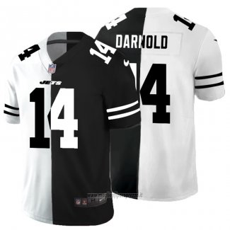 Maglia NFL Limited New York Jets Darnold White Black Split
