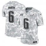 Maglia NFL Limited Philadelphia Eagles DeVonta Smith 2024 Salute To Service Grigio