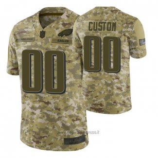 Maglia NFL Limited Philadelphia Eagles Personalizzate Salute To Service Verde
