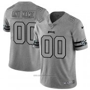 Maglia NFL Limited Philadelphia Eagles Personalizzate Team Logo Gridiron Grigio
