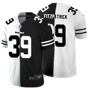 Maglia NFL Limited Pittsburgh Steelers Fitzpatrick White Black Split
