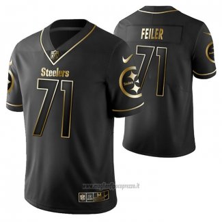 Maglia NFL Limited Pittsburgh Steelers Matt Feiler Golden Edition Nero