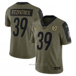 Maglia NFL Limited Pittsburgh Steelers Minkah Fitzpatrick 2021 Salute To Service Verde