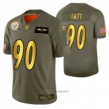 Maglia NFL Limited Pittsburgh Steelers T.j. Watt 2019 Salute To Service Verde