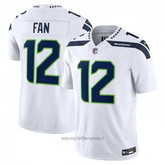 Maglia NFL Limited Seattle Seahawks 12th Fan Vapor F.u.s.e. Bianco