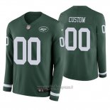 Maglia NFL New York Jets Personalizzate Verde Therma Manica Lunga