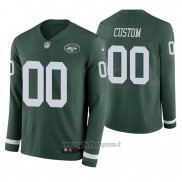Maglia NFL New York Jets Personalizzate Verde Therma Manica Lunga