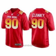 Maglia NFL Pro Bowl Houston Texans 90 Jadeveon Clowney AFC 2018 Rosso