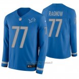 Maglia NFL Therma Manica Lunga Detroit Lions Frank Ragnow Blu