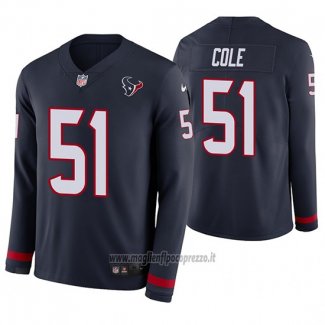 Maglia NFL Therma Manica Lunga Houston Texans Dylan Cole Blu