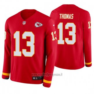 Maglia NFL Therma Manica Lunga Kansas City Chiefs De'anthony Thomas Rosso