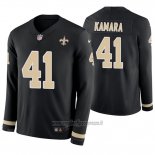 Maglia NFL Therma Manica Lunga New Orleans Saints Alvin Kamara Nero
