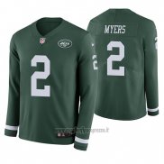 Maglia NFL Therma Manica Lunga New York Jets Jason Myers Verde
