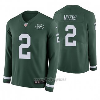 Maglia NFL Therma Manica Lunga New York Jets Jason Myers Verde