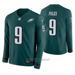 Maglia NFL Therma Manica Lunga Philadelphia Eagles Nick Foles Verde