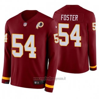 Maglia NFL Therma Manica Lunga Washington Commanders Mason Foster Rosso