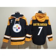 Felpa con Cappuccio Pittsburgh Steelers Ben Roethlisberger Nero