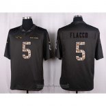 Maglia NFL Anthracite Baltimore Ravens Flacco 2016 Salute To Service