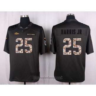 Maglia NFL Anthracite Denver Broncos Harris Jr 2016 Salute To Service