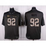 Maglia NFL Anthracite Green Bay Packers White 2016 Salute To Service