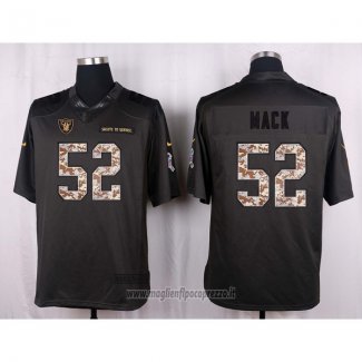 Maglia NFL Anthracite Las Vegas Raiders Mack 2016 Salute To Service
