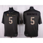 Maglia NFL Anthracite Minnesota Vikings Bridgewater 2016 Salute To Service