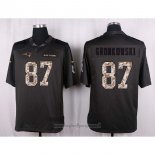 Maglia NFL Anthracite New England Patriots Gronkowski 2016 Salute To Service