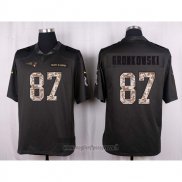 Maglia NFL Anthracite New England Patriots Gronkowski 2016 Salute To Service