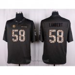 Maglia NFL Anthracite Pittsburgh Steelers Lambert 2016 Salute To Service