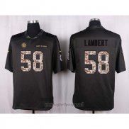 Maglia NFL Anthracite Pittsburgh Steelers Lambert 2016 Salute To Service