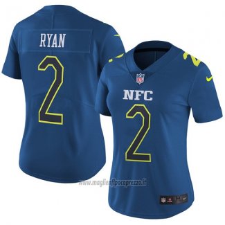 Maglia NFL Donna Pro Bowl NFC Ryan 2017 Blu