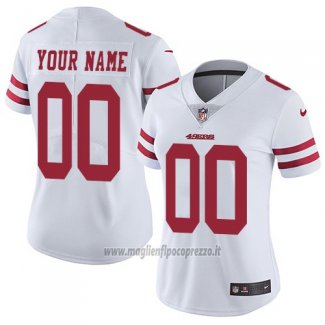 Maglia NFL Donna San Francisco 49ers Personalizzate Bianco