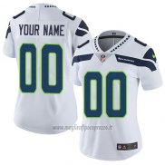 Maglia NFL Donna Seattle Seahawks Personalizzate Bianco