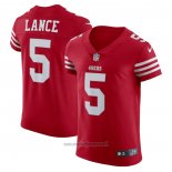 Maglia NFL Elite San Francisco 49ers Trey Lance Vapor Untouchable Rosso