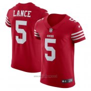 Maglia NFL Elite San Francisco 49ers Trey Lance Vapor Untouchable Rosso