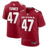 Maglia NFL Game Arizona Cardinals Ezekiel Turner 47 Rosso