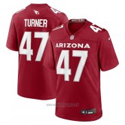 Maglia NFL Game Arizona Cardinals Ezekiel Turner 47 Rosso