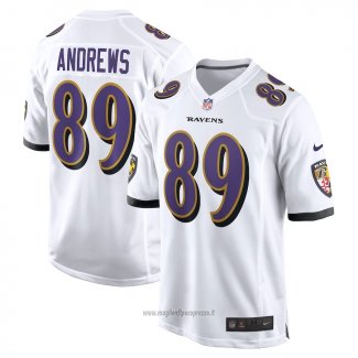 Maglia NFL Game Baltimore Ravens Mark Andrews Bianco