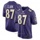 Maglia NFL Game Baltimore Ravens Trevon Clark Viola