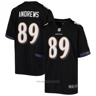 Maglia NFL Game Bambino Baltimore Ravens Mark Andrews Nero