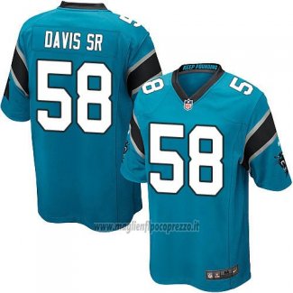 Maglia NFL Game Bambino Carolina Panthers Davis Sr Blu