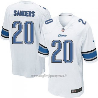 Maglia NFL Game Bambino Detroit Lions Sanders Bianco