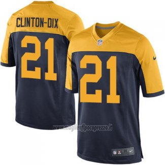 Maglia NFL Game Bambino Green Bay Packers Clinton Dix Nero Giallo