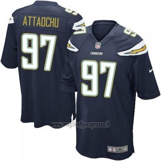 Maglia NFL Game Bambino Los Angeles Chargers Attaochu Nero